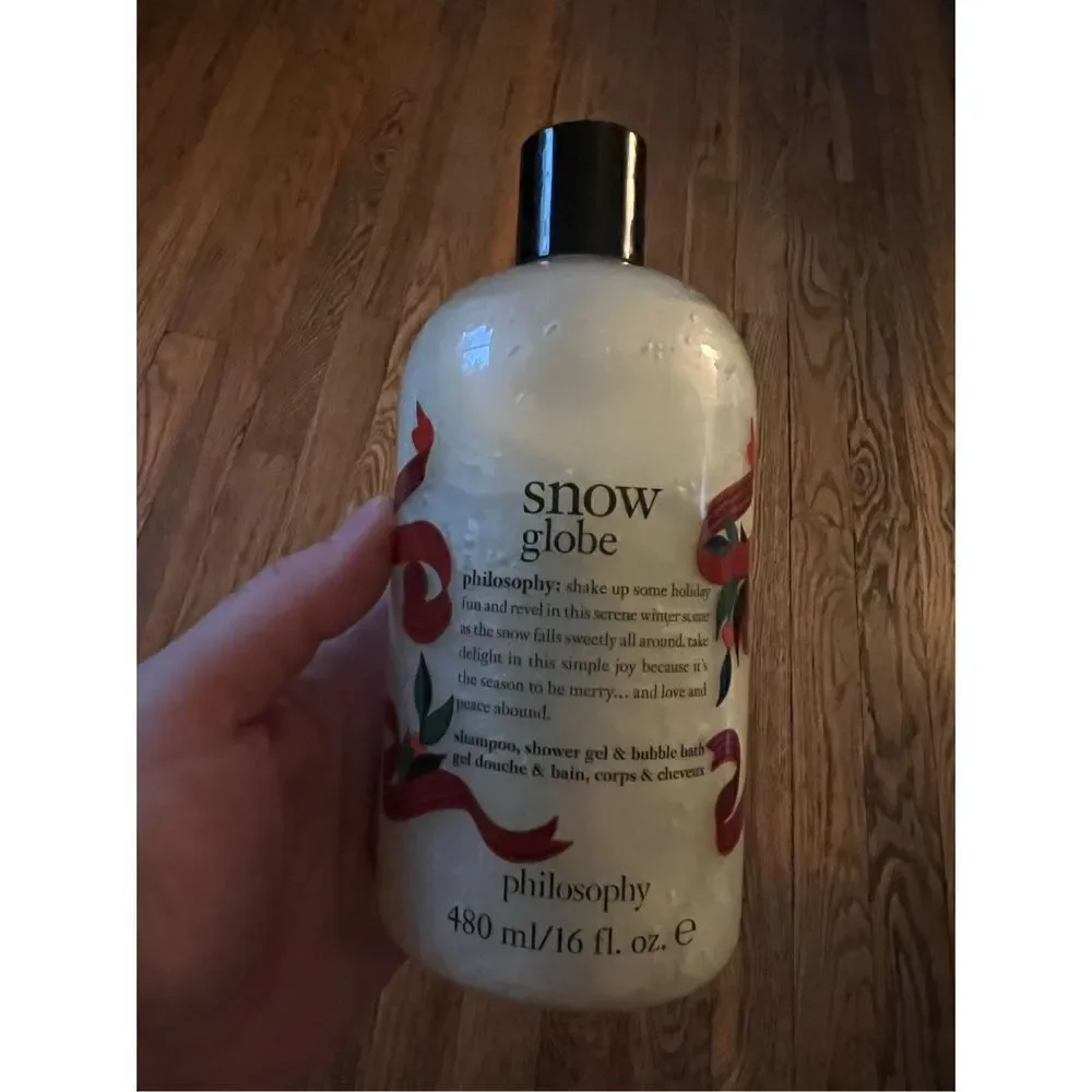 Philosophy Snow Glabe Shampoo/Shower Gel/Bubble Barh 16oz
